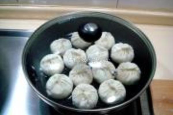 鲜虾菜心生煎包的做法图解14