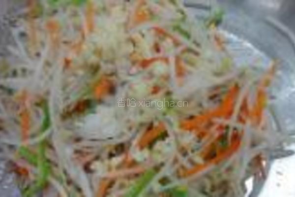 青椒绿豆芽的做法图解6