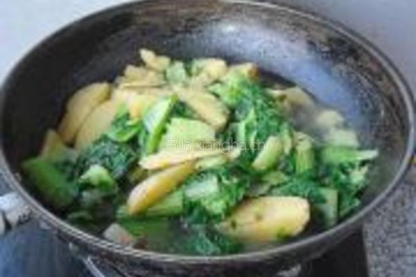 小白菜炖土豆的做法图解9