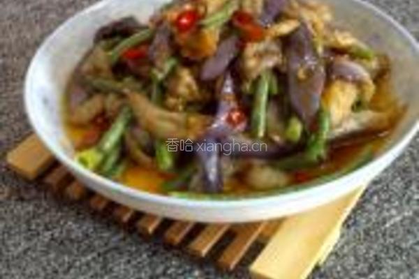 茄子炒豆角的做法图解7