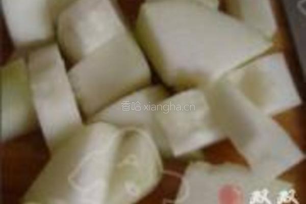 冬瓜蓉荠菜汤的做法图解2