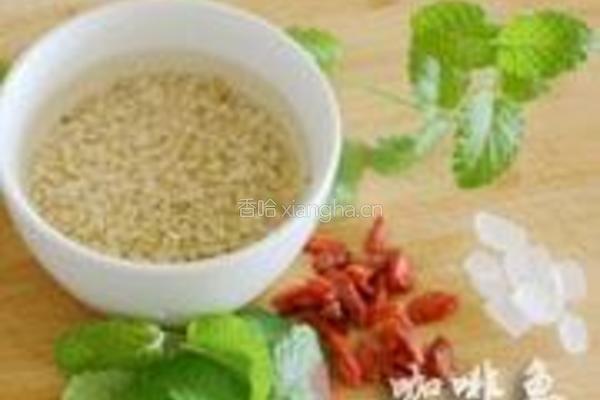 薄荷糙米粥的做法图解1