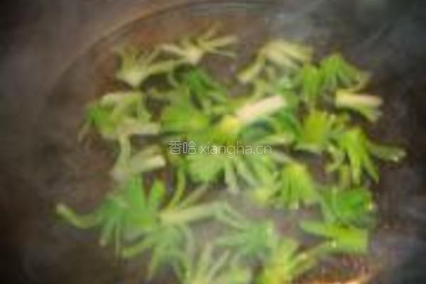 芥蓝花虾球的做法图解6