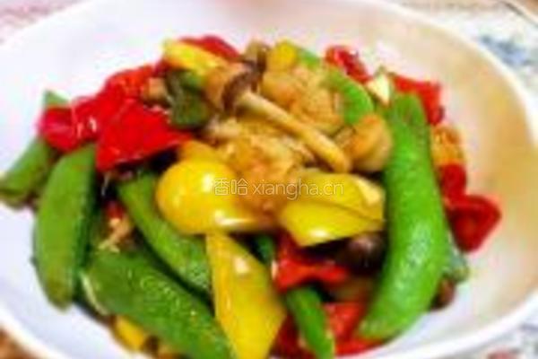 荷兰豆虾仁小炒的做法图解4