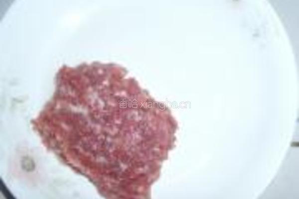 西洋菜肉末炒饭的做法图解2