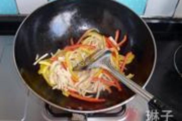 蚝油三丝杏鲍菇的做法图解5
