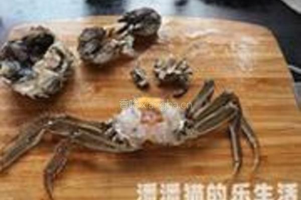 河蟹焗鸡球的做法图解5