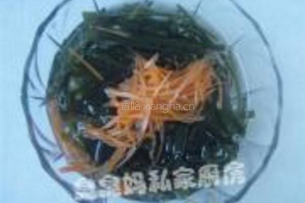 芝麻双丝海带的做法图解4