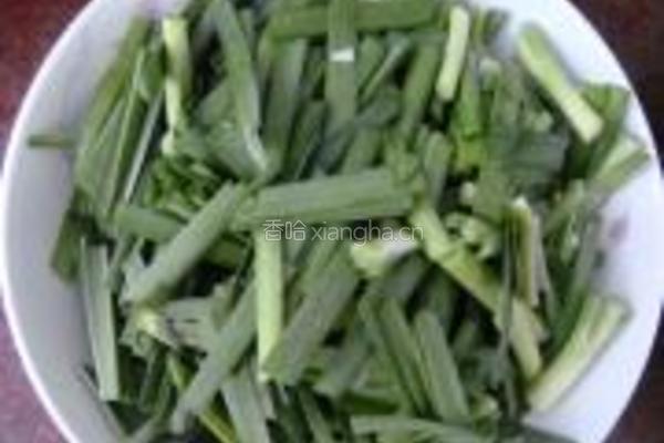 韭菜炒虾的做法图解2