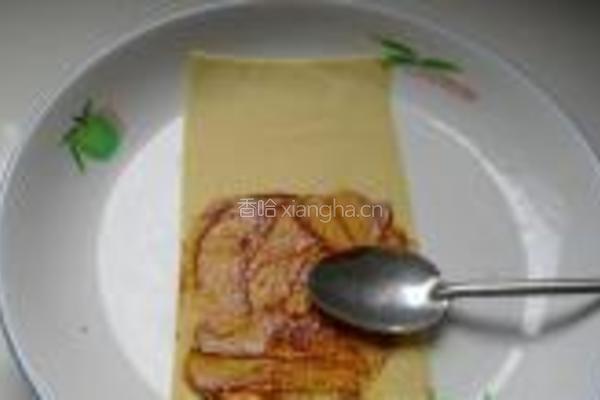 豆皮苦菊卷的做法图解4