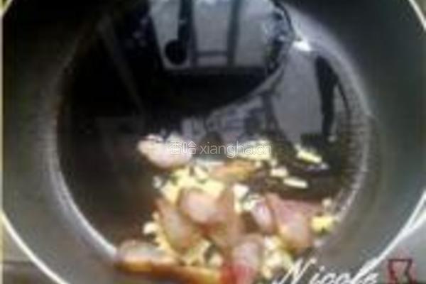 韭花香干炒腊肉的做法图解3