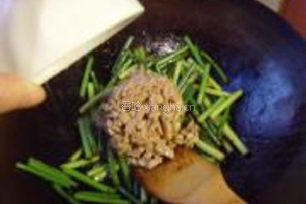 醬爆蒜苗肉絲的做法图解5