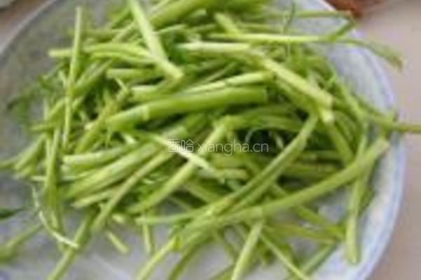 芦蒿炒香干的做法图解1