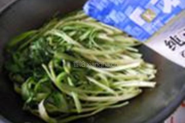 清鲜椒丝腐乳空心菜的做法图解4