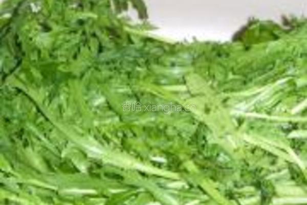 蒜蓉茼蒿的做法图解1