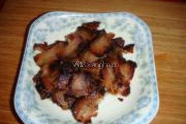 莴笋蒜苗腊肉的做法图解3