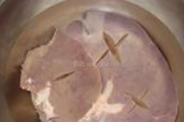 卤煮猪肝的做法图解1