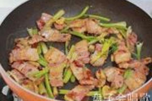 茶树菇炒咸肉的做法图解10