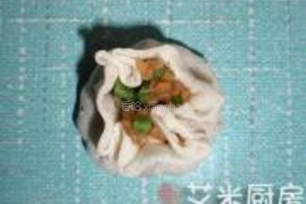 米饭豇豆烧卖的做法图解7