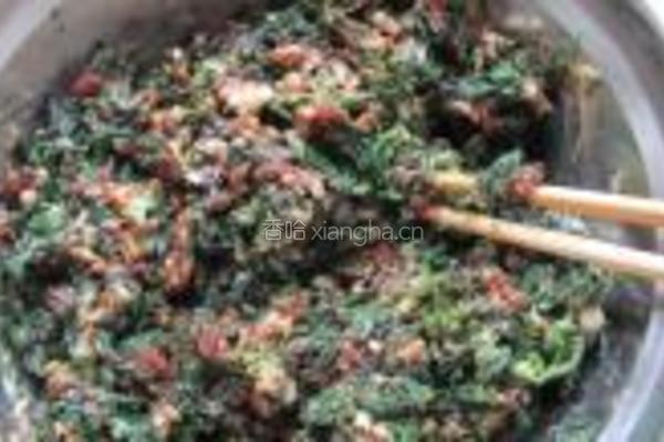 蒸荠菜鲜肉馄饨的做法图解5