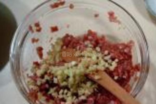 豇豆肉菜包的做法图解1