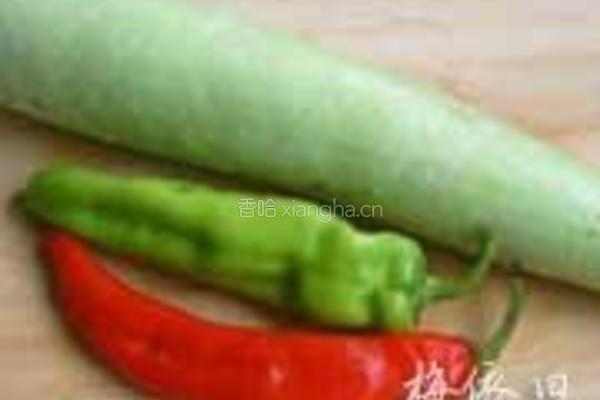 瓠瓜炒肉的做法图解1