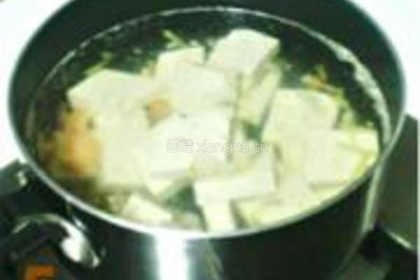 海米丝瓜豆腐汤的做法图解5