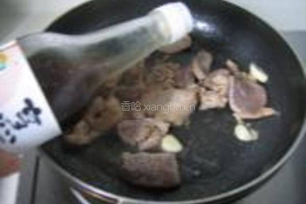 菜花烧猪肝的做法图解6