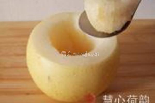 川贝杏仁罗汉果雪梨蛊的做法图解3