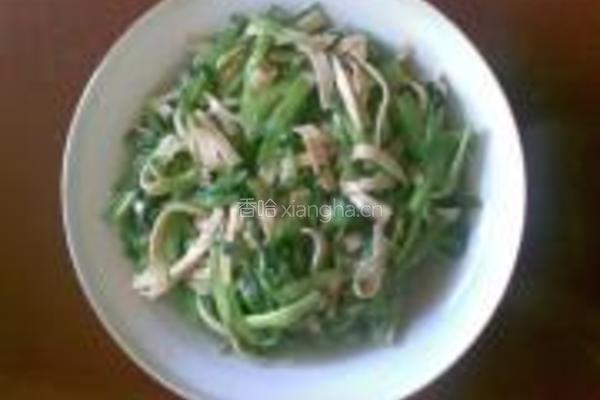 水芹菜炒千张的做法图解4