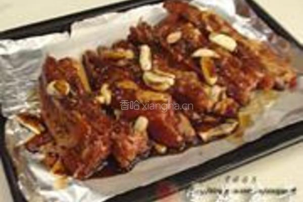 祕制芥末味蒜香烤肋骨的做法图解4