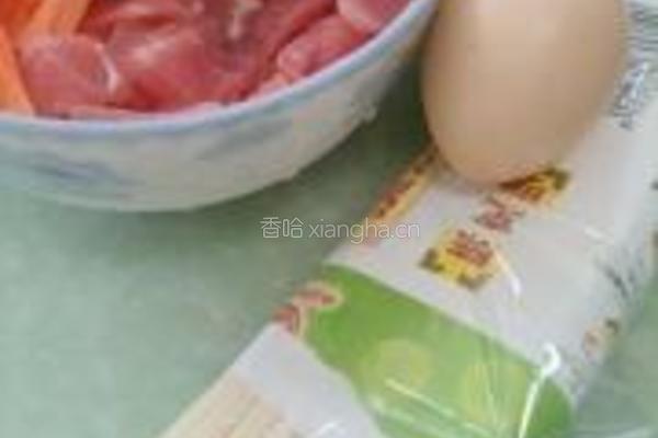 什锦双蛋面的做法图解1