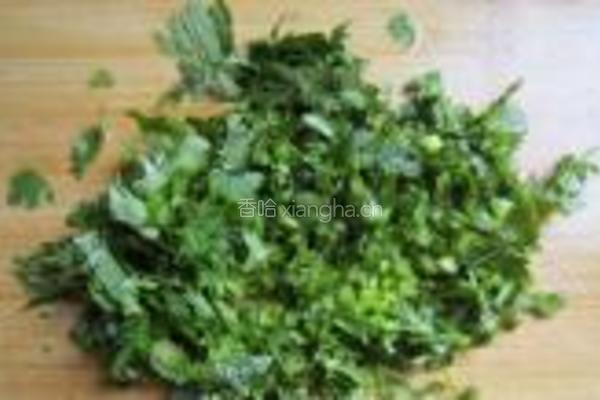 香菜肉丸的做法图解4