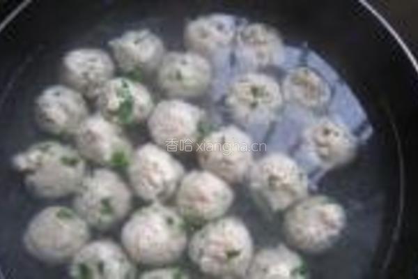 香菜肉丸的做法图解8