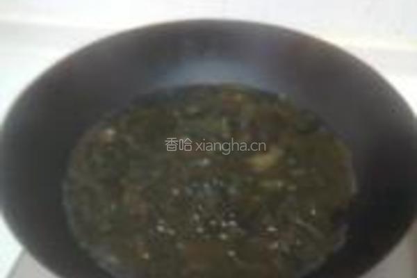 凉拌地皮菜的做法图解2