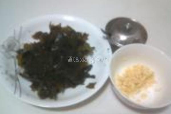 凉拌地皮菜的做法图解4