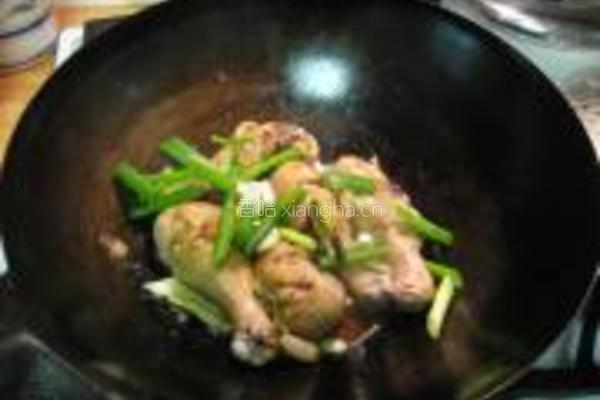 黄豆焖鸡腿的做法图解4
