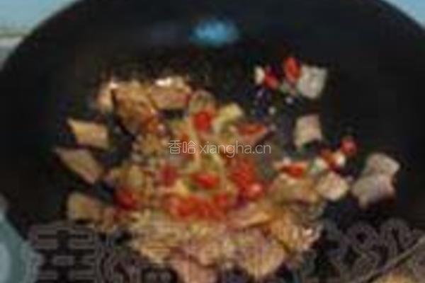 腊肉红菜苔的做法图解4