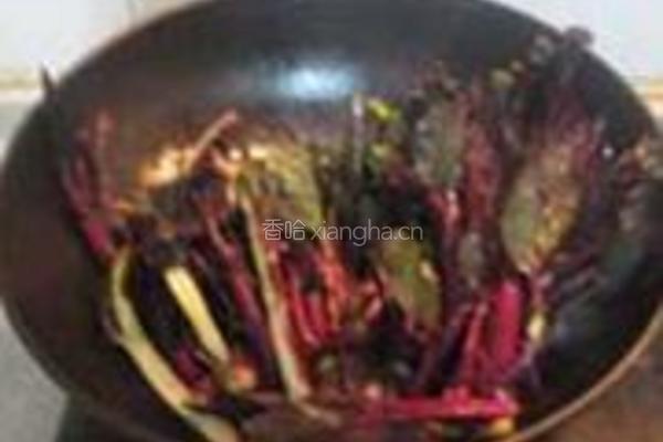 腊肉红菜苔的做法图解5