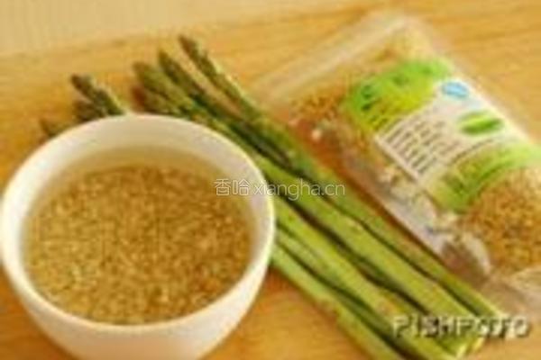 桂花芦笋糙米粥的做法图解1
