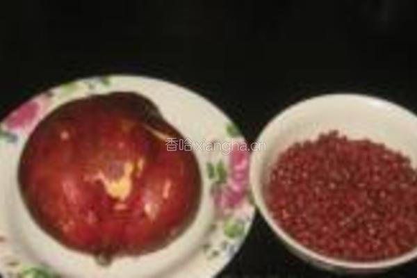 红豆地瓜汤的做法图解1