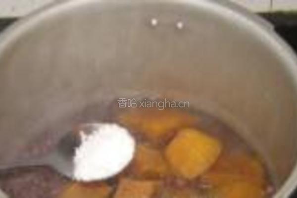 红豆地瓜汤的做法图解4