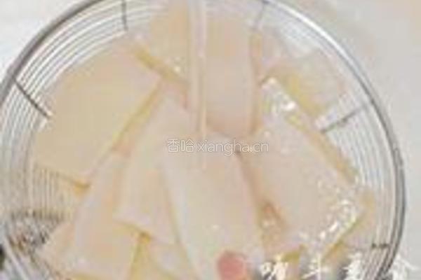 家常炒魔芋豆腐的做法图解3