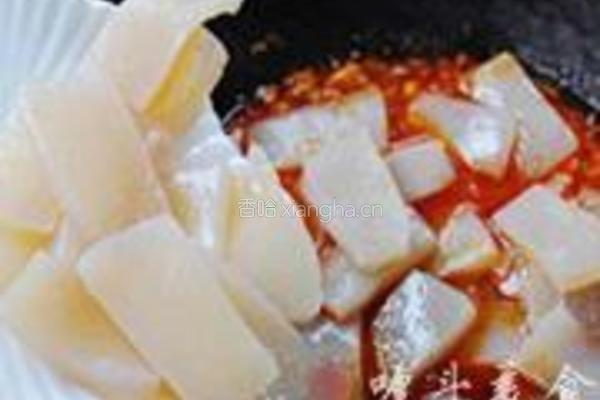 家常炒魔芋豆腐的做法图解6