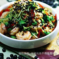 虾球拌黑豆芽的做法[图]