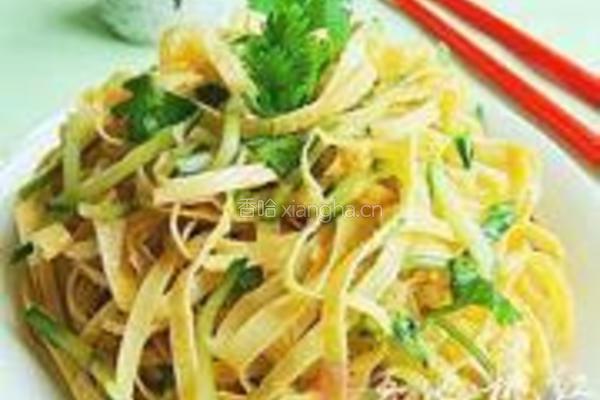 家常凉拌豆油皮的做法图解4