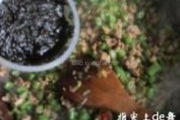 肉末橄榄菜四季豆的做法图解6