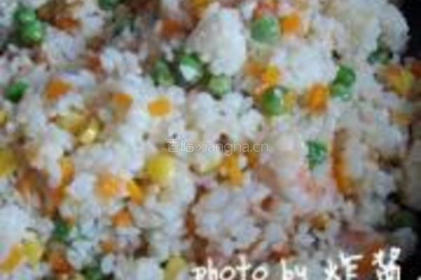 虾仁甜瓜炒饭的做法图解8