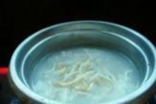 平菇瘦肉粥的做法图解6