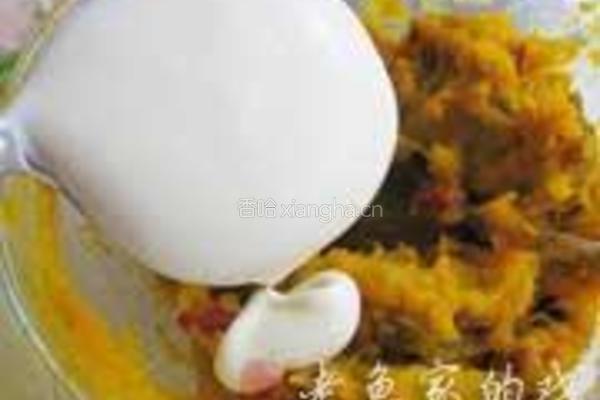 五彩奶香南瓜蛋糕的做法图解6